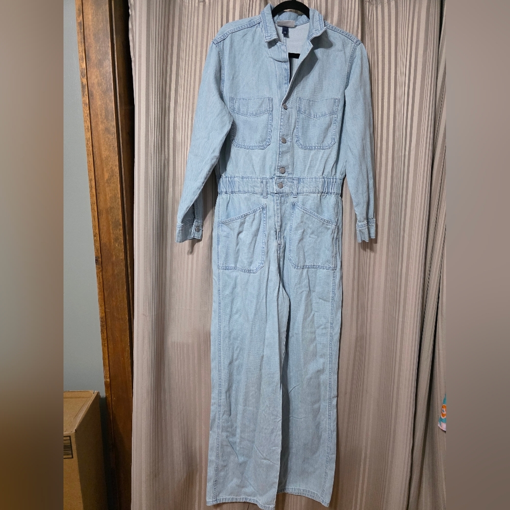 Universal Thread Light Blue Denim Jumpsuit